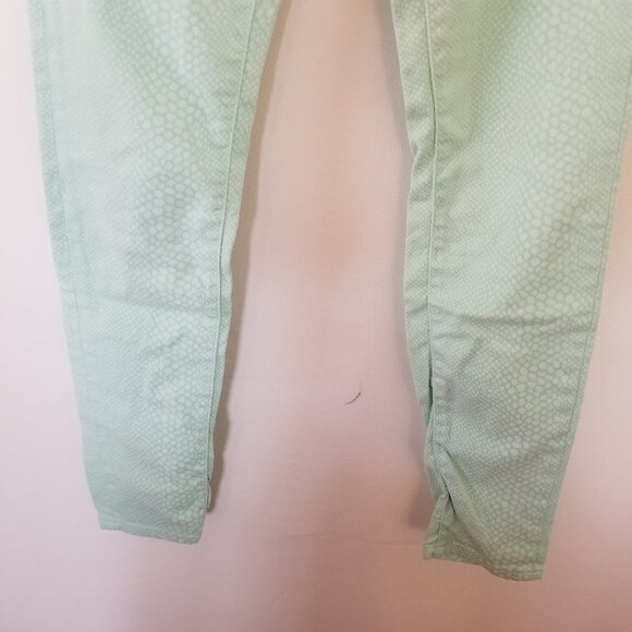 Massimo Dutti Aqua Blue Patterned Jeans - Picture 6 of 11